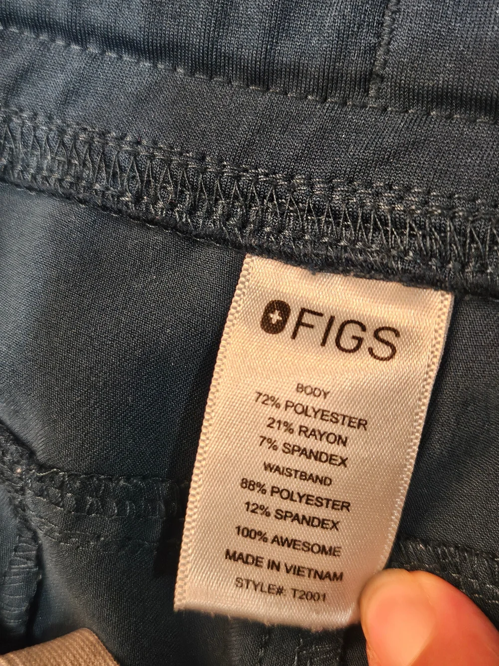 Figs Men's Axim Straight Leg Caribbean Blue Cargo Scrub Pants Size Large